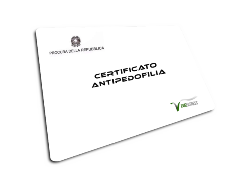 Certificato Antipedofilia