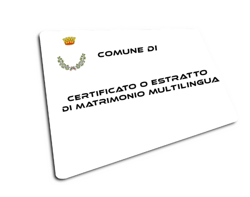 Richiedi il Certificato o Estratto di Matrimonio Multilingua, comodamente da casa tua, con un semplice click. Visurexpress.it ti rende la vita più leggera facendot irisparmiare ore in file pre sbrigare le tue pratiche. A prezzi davvero competitivi.